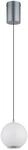 GLOBO Pendelleuchte Opal grau Metall Glas H/D: ca. 180x15 cm 1.0 Brennstellen