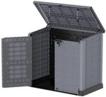 VCM M&uuml;lltonnenbox 2er StoreAway grau Kunststoff B/H/L: ca. 145x125x83 cm