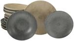 CreaTable Teller-Set Catania sand Steinzeug