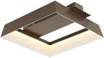 GLOBO Deckenleuchte kaffee Kunststoff Metall B/H/L: ca. 24x7,5x26 cm 1 Brennstellen