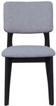 Stuhl ELSA, 2er-Set grau Webstoff B/H/T: ca. 48x87x54 cm