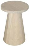 Beistelltisch CONE wei&szlig; gek&auml;lkt Akazie H/D: ca. 50x40 cm