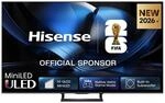 Hisense Mini-LED-Fernseher 65U7SE B/H: ca. 145x90 cm
