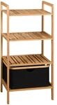 Regal schwarz Polyester B/H/L: ca. 33x93,5x44 cm