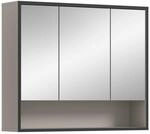 Spiegelschrank BAGNO schwarz Kaschmirgrau Nachbildung B/H/T: ca. 80x68x19 cm