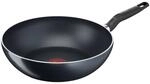 Tefal Wokpfanne schwarz Aluminium