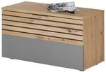 Sitzbank Milan Eiche Artisan Nachbildung grau B/H/T: ca. 85x48x38 cm