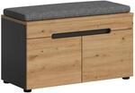 Sitzbank Canu basaltgrau Nachbildung Artisan Nachbildung B/H/T: ca. 80x45x37 cm