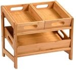 Kesper K&uuml;chen-/Aufbewahrungsregal natur Bambus B/H/L: ca. 34,5x39,5x26 cm