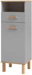 Midischrank Padua grau Eiche Landhaus Nachbildung B/H/T: ca. 40,4x114,5x35 cm