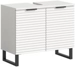 Waschbeckenunterschrank Riff wei&szlig; B/H/T: ca. 70x59x34 cm