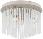 GLOBO Deckenleuchte sand Metall Glas B/H: ca. 32x23 cm E14 5 Brennstellen