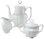 CreaTable Kaffee-Set Maria Theresia wei&szlig; Porzellan
