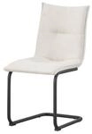 Schwingstuhl SONJA, 2er Set creme Webstoff B/H/T: ca. 46x89x57 cm