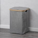 Kesper W&auml;schesammler grau Polyester B/H/L: ca. 33x50x33 cm
