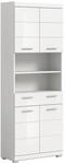 Badhochschrank Scout wei&szlig; wei&szlig; Hochglanz B/H/T: ca. 74x191x31 cm