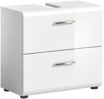 Waschbeckenunterschrank ICE wei&szlig; wei&szlig; Hochglanz B/H/T: ca. 60x54x32 cm