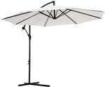 Outsunny Ampelschirm wei&szlig; Stahl H/D: ca. 250x300 cm