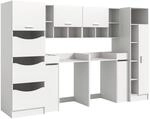 Waschmaschinenumbauschrank Free wei&szlig; B/H/T: ca. 306x165x68 cm