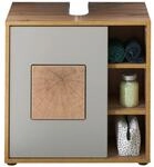 Waschbeckenunterschrank Greece Wildeiche Nachbildung grau B/H/T: ca. 60x60x35 cm