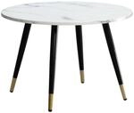 Wohnling Couchtisch wei&szlig; Marmor B/H/T: ca. 60x41x60 cm
