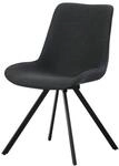 Drehstuhl EMILIA, 2er Set anthrazit Webstoff B/H/T: ca. 52x85x61 cm