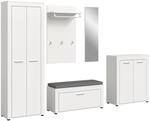 Garderobe JAM wei&szlig; B/H/T: ca. 285x191x35 cm