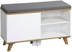 Schuhschrank natur Holz B/H/L: ca. 30x48x77 cm