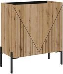 Kommode Neo Evoke Oak Nachbildung schwarz B/H/T: ca. 80x91x40 cm