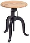 Hocker schwarz Holz B/H/T: ca. 39x48x39 cm