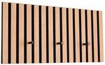 Wandgarderobe Grace Eiche schwarz B/H/T: ca. 60x30x7 cm