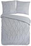 Microfaser Bettw&auml;sche Elegance silber Polyester B/L: ca. 135x200 cm