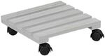 Kesper Pflanzenroller grau Holz B/L: ca. 30x30 cm