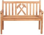 deVries Gartenbank Woodie natur Teakholz B/H/T: ca. 120x89x60 cm