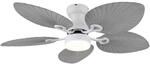 GLOBO LED-Deckenventilator wei&szlig; grau H/D: ca. 28,5x107 cm max. 22 W