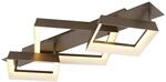 GLOBO Deckenleuchte kaffee Kunststoff Metall B/H/L: ca. 49,5x12x85 cm 1 Brennstellen