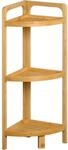 Eckregal natur Bambus B/H/L: ca. 23x70x23 cm