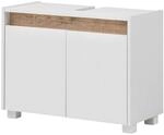 Waschbeckenunterschrank Cosmo perlwei&szlig; Optik B/H/T: ca. 80x54,6x33 cm