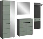 Garderobe Canu gr&uuml;n basaltgrau Nachbildung B/H/T: ca. 220x190x37 cm