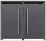 Westmann M&uuml;lltonnenbox Pedura anthrazit B/H/L: ca. 132x116x80 cm