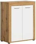 Schuhschrank JAM Eiche Wotan Nachbildung wei&szlig; B/H/T: ca. 80x95x35 cm