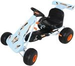 HOMCOM Kinder-Go-Kart hellblau B/H/L: ca. 66x59x97 cm
