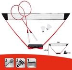 DONNAY Badmintonset rot B/H/L: ca. 12,5x29x68 cm