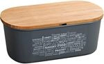 Kesper Brotbox grau Kunststoff B/H/L: ca. 20x14,5x34 cm