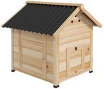 PawHut Tier-Zubeh&ouml;r natur Holz B/H/L: ca. 90x78x92 cm