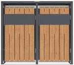 Westmann M&uuml;lltonnenbox Varius Holzoptik B/H/L: ca. 132x116x80 cm