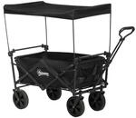 Outsunny Bollerwagen schwarz B/H/L: ca. 52x97x105 cm