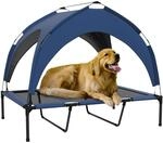 PawHut Hunde-Zubeh&ouml;r blau Edelstahl B/H/L: ca. 76x106x94 cm