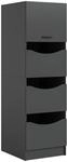W&auml;scheschrank Free anthrazit B/H/T: ca. 60x196x68 cm
