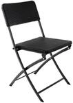 VCM Klappstuhl schwarz Metall B/H/T: ca. 40x80x38 cm